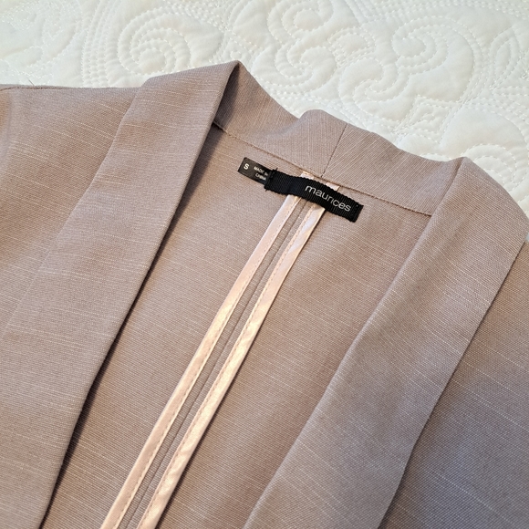 mauve 🍇 linen look blazer - Picture 4 of 7